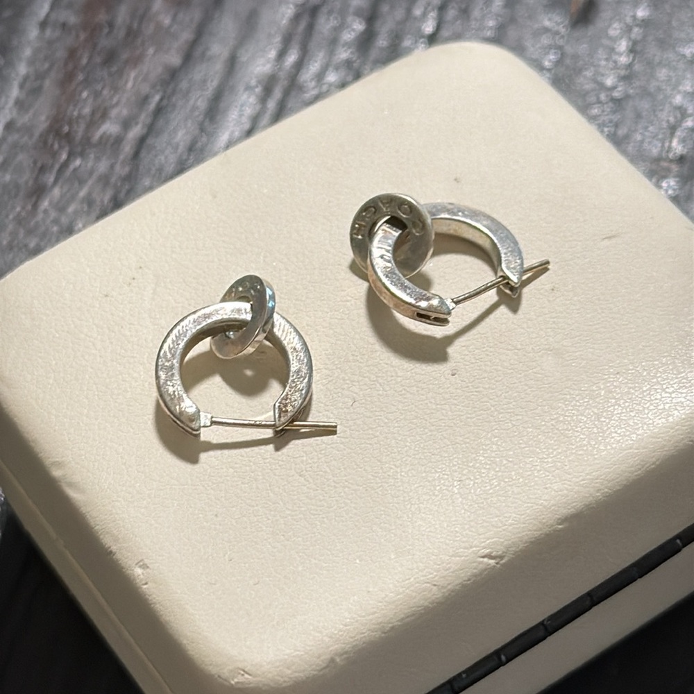 Coach huggie earrings sterling silver - Picture 3 of 3